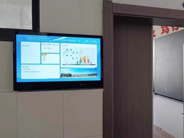What are the common functions of the campus electronic class card machine display screen system