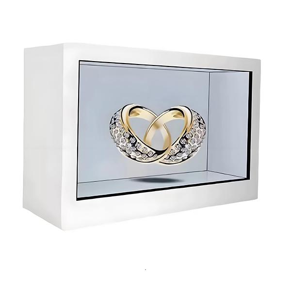 AI digital human lcd transparent Vitrine Schrank Werbung Display Bildschirm Ausr