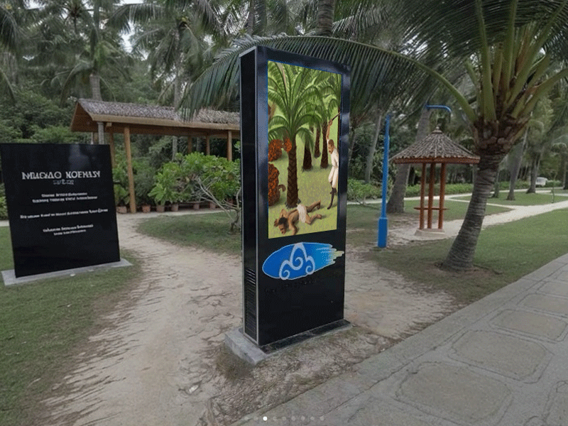 Outdoor wall vertical digital signage display lcd billboard touch electronic adv