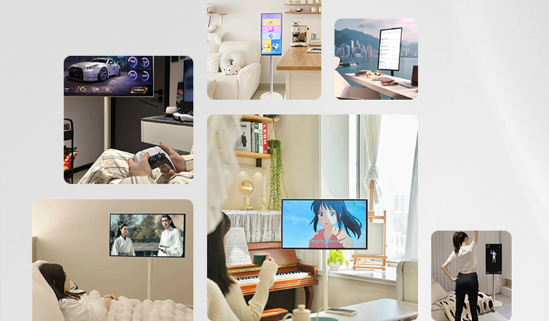 27-Inch smart digital signage mobile wireless live broadcast indoor text display