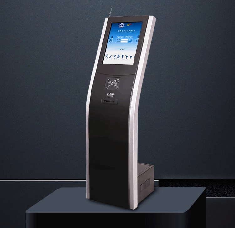 Restaurant electronic podium display service equipment digital interactive touch