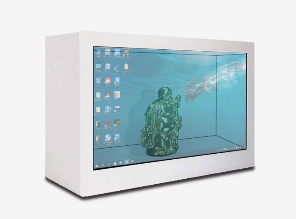 AI digital human mobile advertising transparent screen