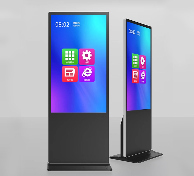 Smart interactive kiosk vertical lcd advertising display floor standing digital 