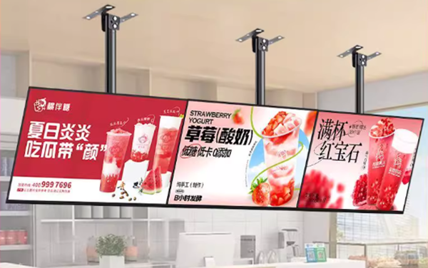LCD digital signage advertising display video mall board wall mounted screen mac