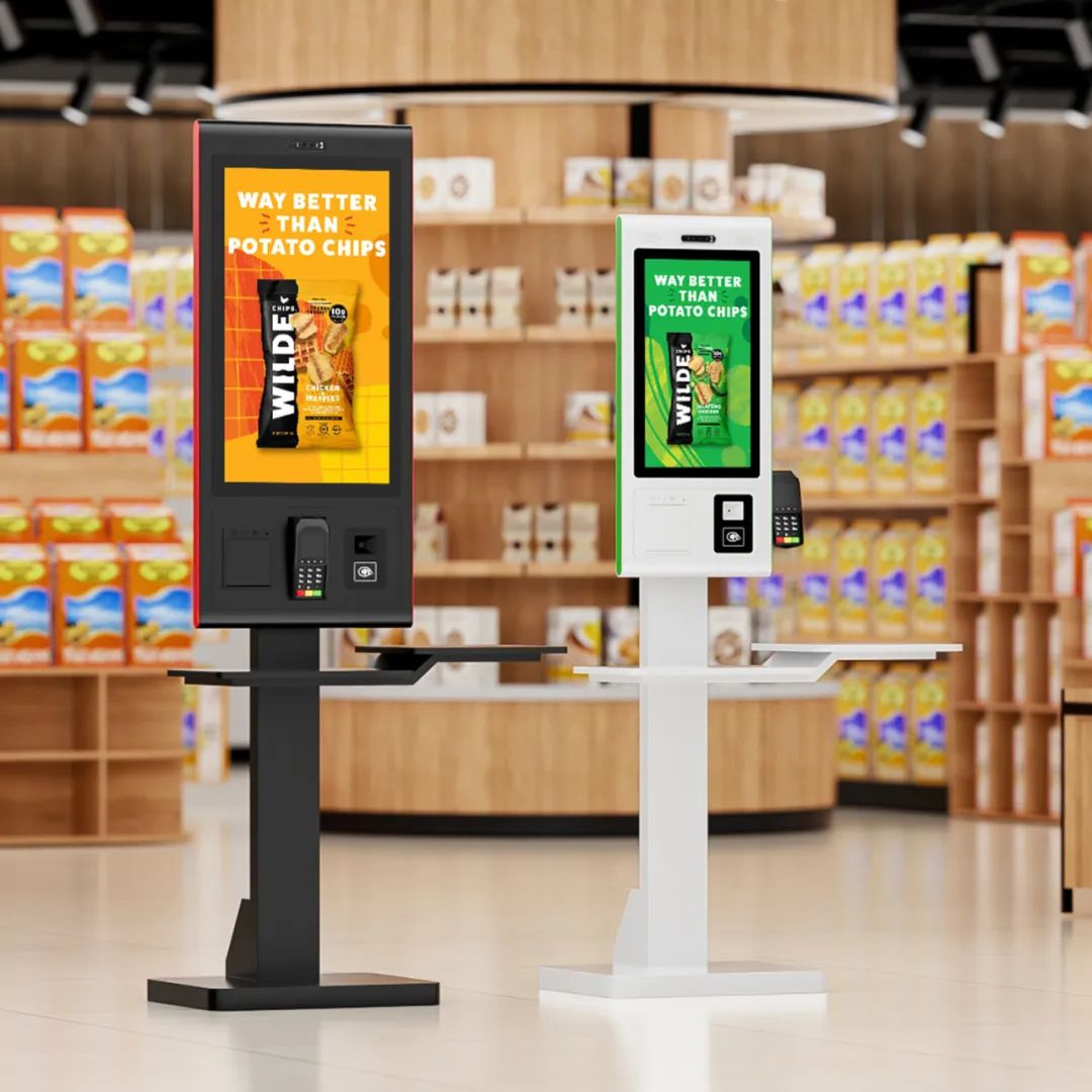 21.5 Inch automatic interactive self-service payment kiosk  touch screen restaur