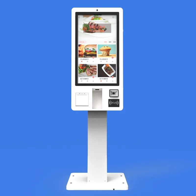 Capacitive touch self service checkout terminal order kios ordering payment kios