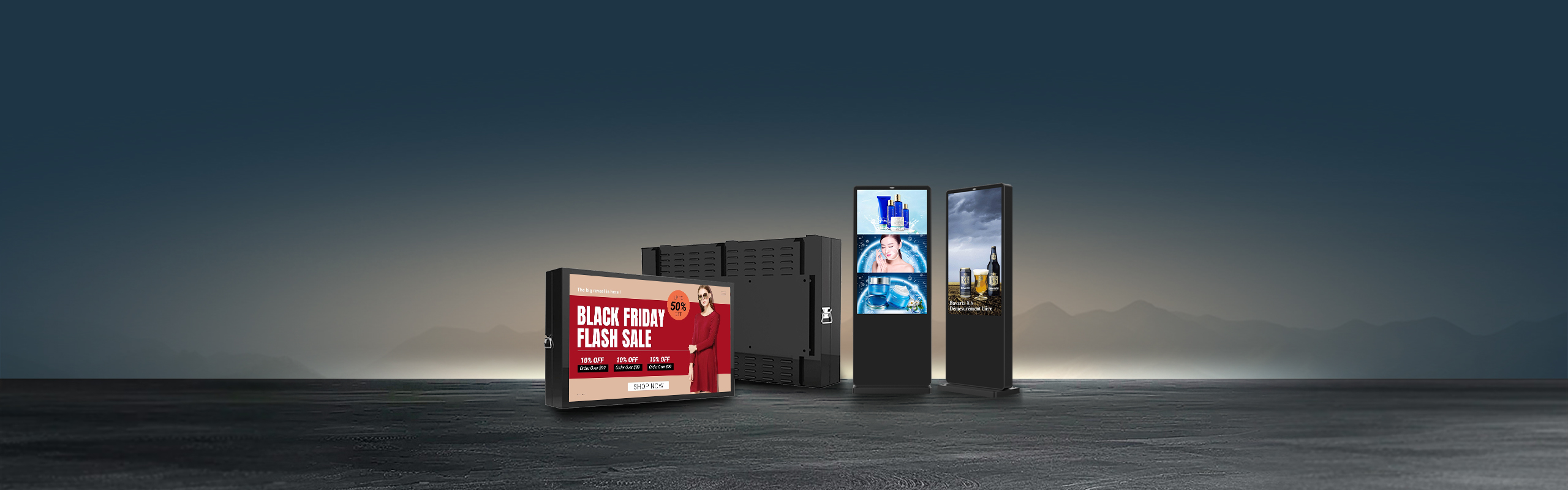 Outdoor advertising machine