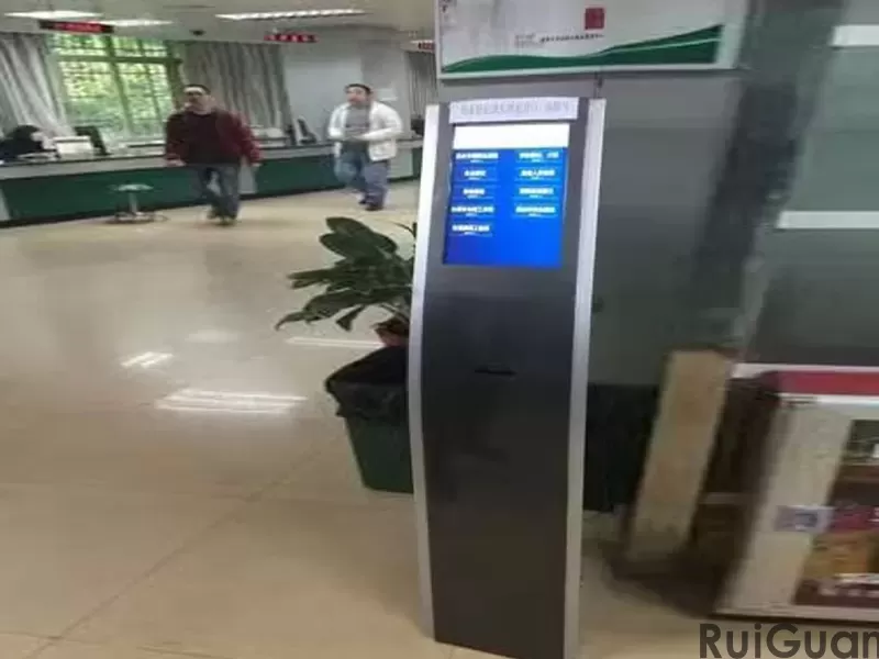 Hospital bank printer automatic line lcd digital signage kiosk ticket system que