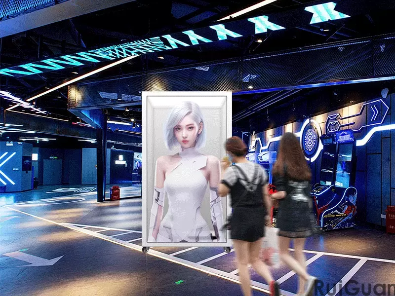 3D virtuelle holografische KI menschliche intelligente digitale all-in-one trans