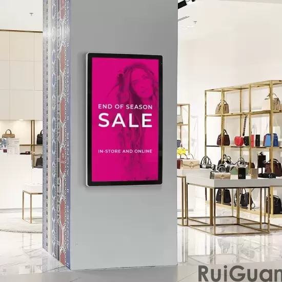 Wall mounted advertising machine LCD display screen: a new choice for fashion tr