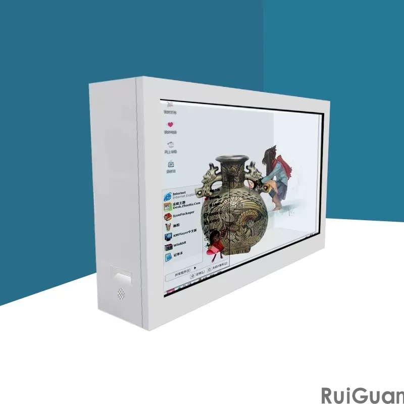 LCD transparent screen display machine: creating a new display space (B)